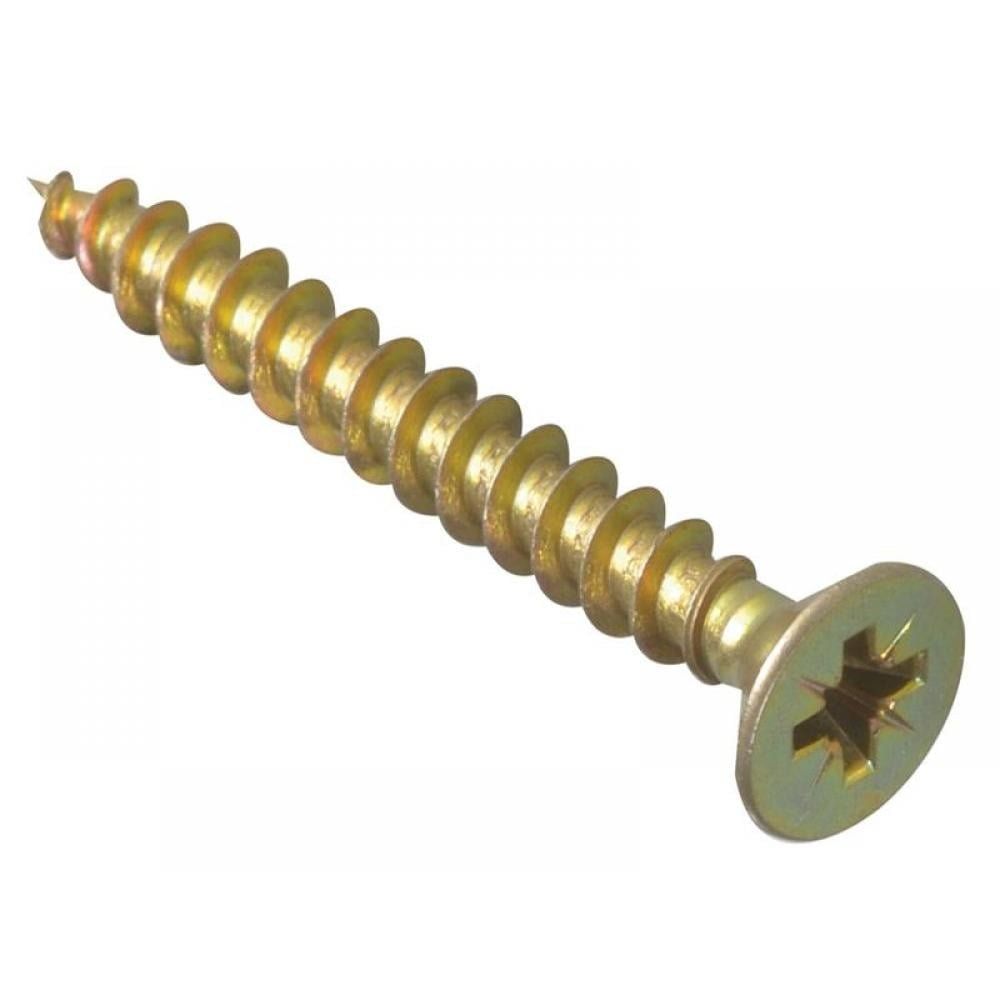 Forgefix MPS540Y Multi-Purpose Pozi Compatible Screw Csk St Zyp 5.0 X 40Mm Box 200 - Image 1
