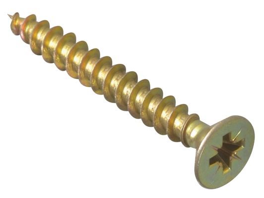 Forgefix MPS540Y Multi-Purpose Pozi Compatible Screw Csk St Zyp 5.0 X 40Mm Box 200 - Thumbnail 2