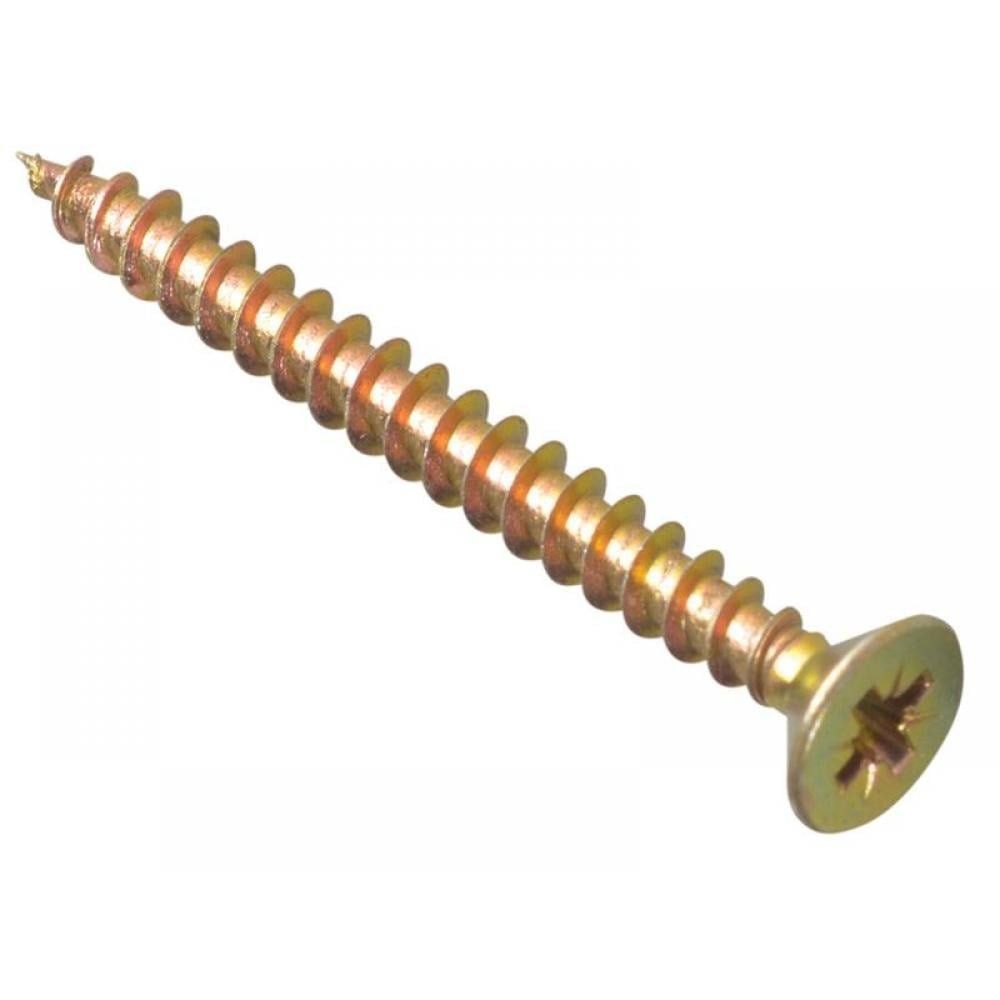 Forgefix MPS550Y Multi-Purpose Pozi Compatible Screw Csk St Zyp 5.0 X 50Mm Box 200 - Image 1