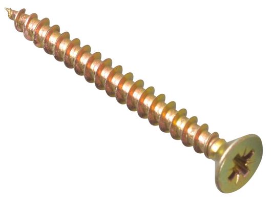 Forgefix MPS550Y Multi-Purpose Pozi Compatible Screw Csk St Zyp 5.0 X 50Mm Box 200 - Thumbnail 2
