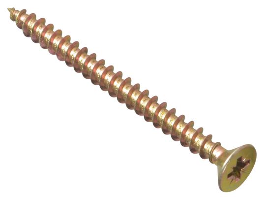 Forgefix MPS560Y Multi-Purpose Pozi Compatible Screw Csk St Zyp 5.0 X 60Mm Box 100 - Thumbnail 2