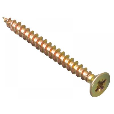 Forgefix MPS650Y Multi-Purpose Pozi Compatible Screw Csk St Zyp 6.0 X 50Mm Box 100