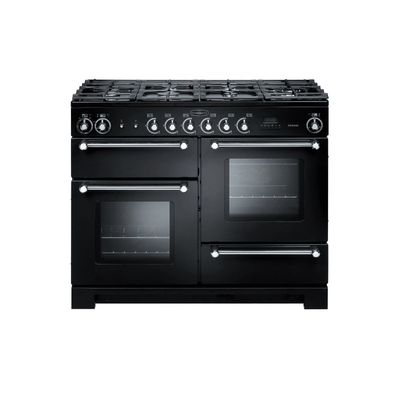 Rangemaster KCH110DFFBLC Kitchener 110cm Dual Fuel Range Cooker - Black