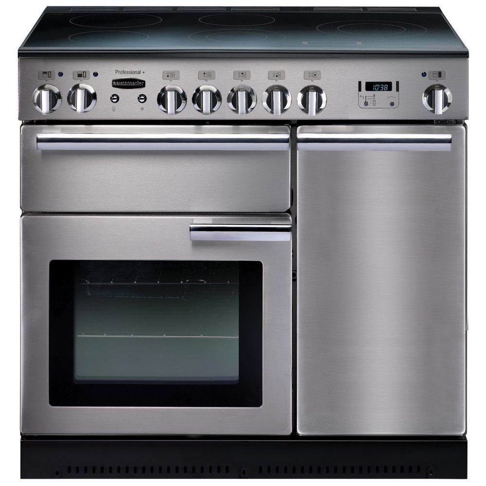 Rangemaster PROP90ECSSC Professional Plus 90cm Electric Range Cooker - Stainless Steel - Image 1