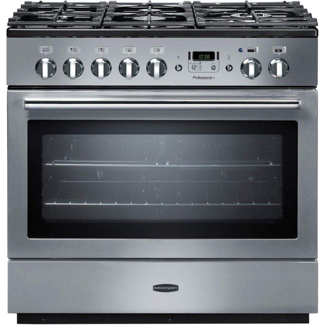 Rangemaster PROP90FXDFFSS/C Professional Plus FX 90cm Dual Fuel Range Cooker 89060 - STAINLESS STEEL - Image 1