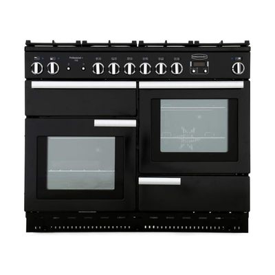 Rangemaster PROP110DFFGB/C Professional Plus 110cm Dual Fuel Range Cooker 91680 - BLACK