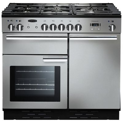 Rangemaster PROP100DFFSSC Professional Plus 100cm Dual Fuel Range Cooker - Stainless Steel