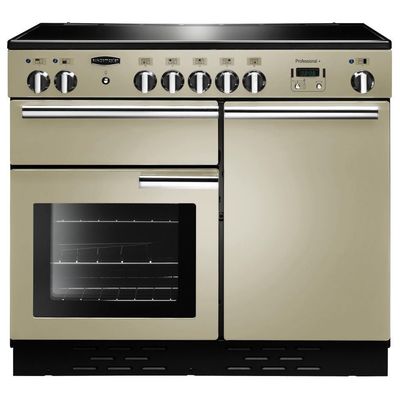 Rangemaster Professional Plus Induction Range Cooker 100cm Cream with Chrome Trim - PROP100EICR/C