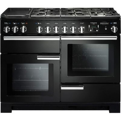 Rangemaster PDL110DFFGB/C Professional Deluxe 110cm Dual Fuel Range Cooker 97520 - BLACK