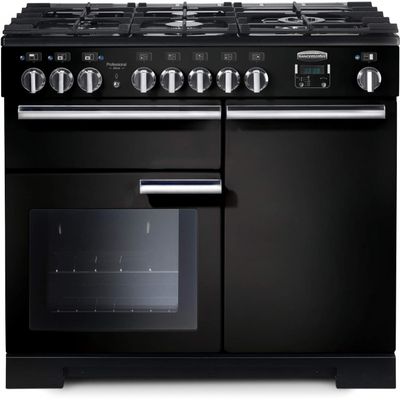 Rangemaster PDL100DFFGBC Professional Deluxe 100cm Dual Fuel Range Cooker - Black