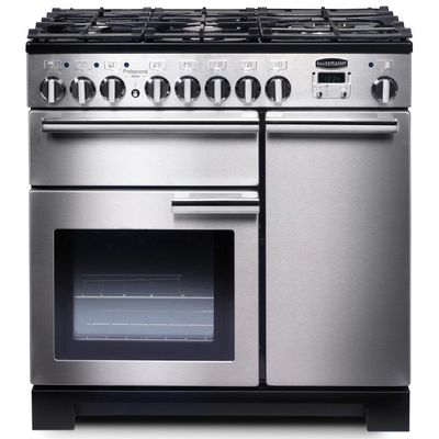 RANGEMASTER Professional Deluxe 90 Dual Fuel Range Cooker - Stainless Steel, Stainless Steel