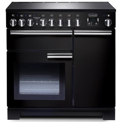 Rangemaster PDL90EIGBC Professional Deluxe 90cm Electric Induction Range Cooker - Black