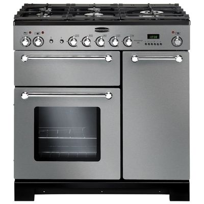 Rangemaster KCH90DFFSSC Kitchener 90cm Dual Fuel Range Cooker - Stainless Steel