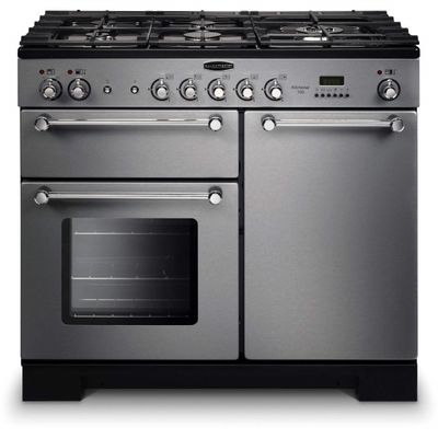 Rangemaster KCH100DFFSS/C Kitchener 100cm Dual Fuel Range Cooker 98780 - STAINLESS STEEL