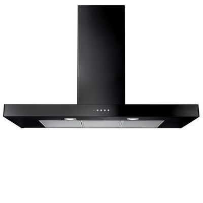 Rangemaster UNBHDS110BL 110cm Flat Chimney Hood - BLACK