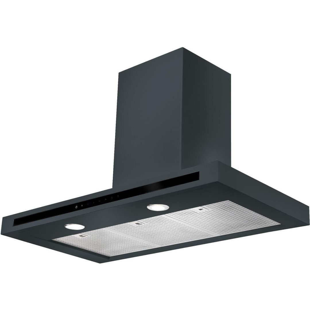 Rangemaster HLTHDS100SL Hi Lite Flat 100cm Chimney Cooker Hood Slate Grey - Image 1