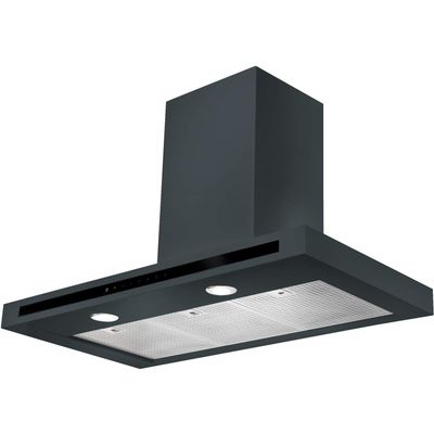 Rangemaster HLTHDS100SL Hi Lite Flat 100cm Chimney Cooker Hood Slate Grey