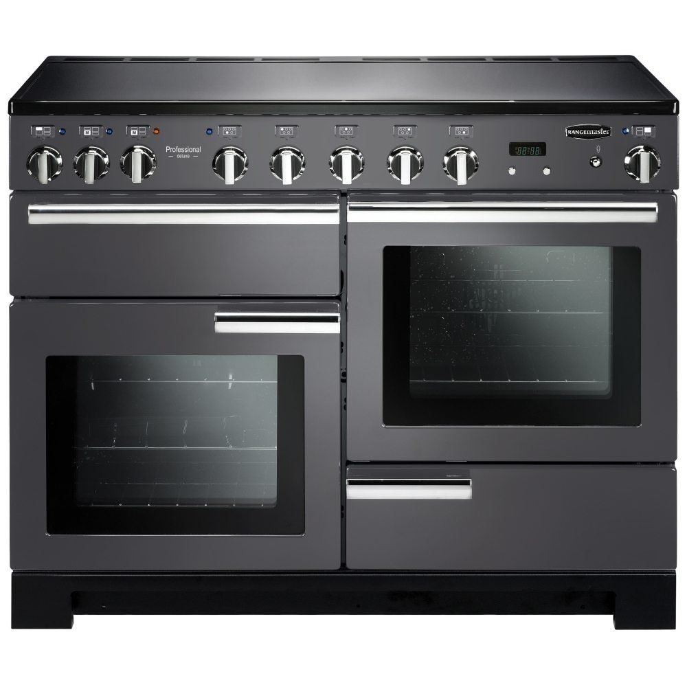 Rangemaster PDL110EISLC Professional Deluxe 110cm Electric Induction Range Cooker - Slate Grey - Image 1