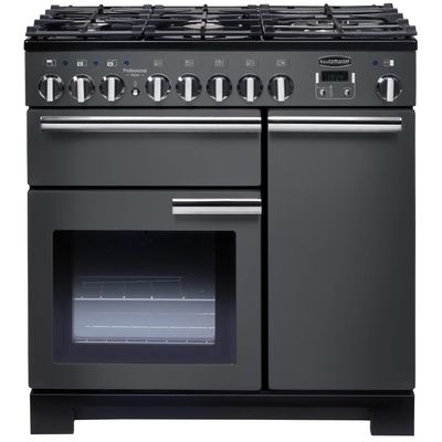 Rangemaster PDL90DFFSLC Professional Deluxe 90cm Dual Fuel Range Cooker - Slate Grey