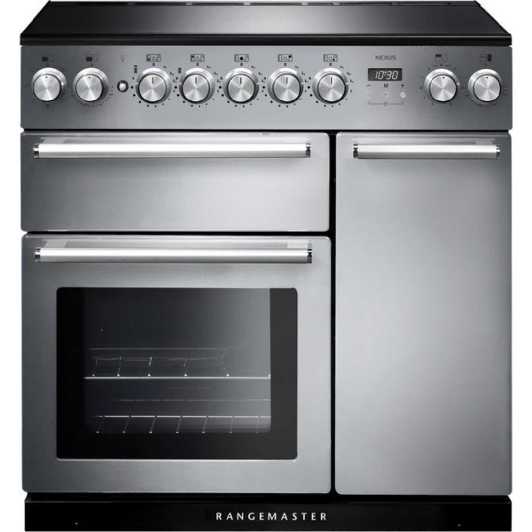 Rangemaster NEX90EISS/C Nexus 90cm Induction Range Cooker 106190 - STAINLESS STEEL - Image 1