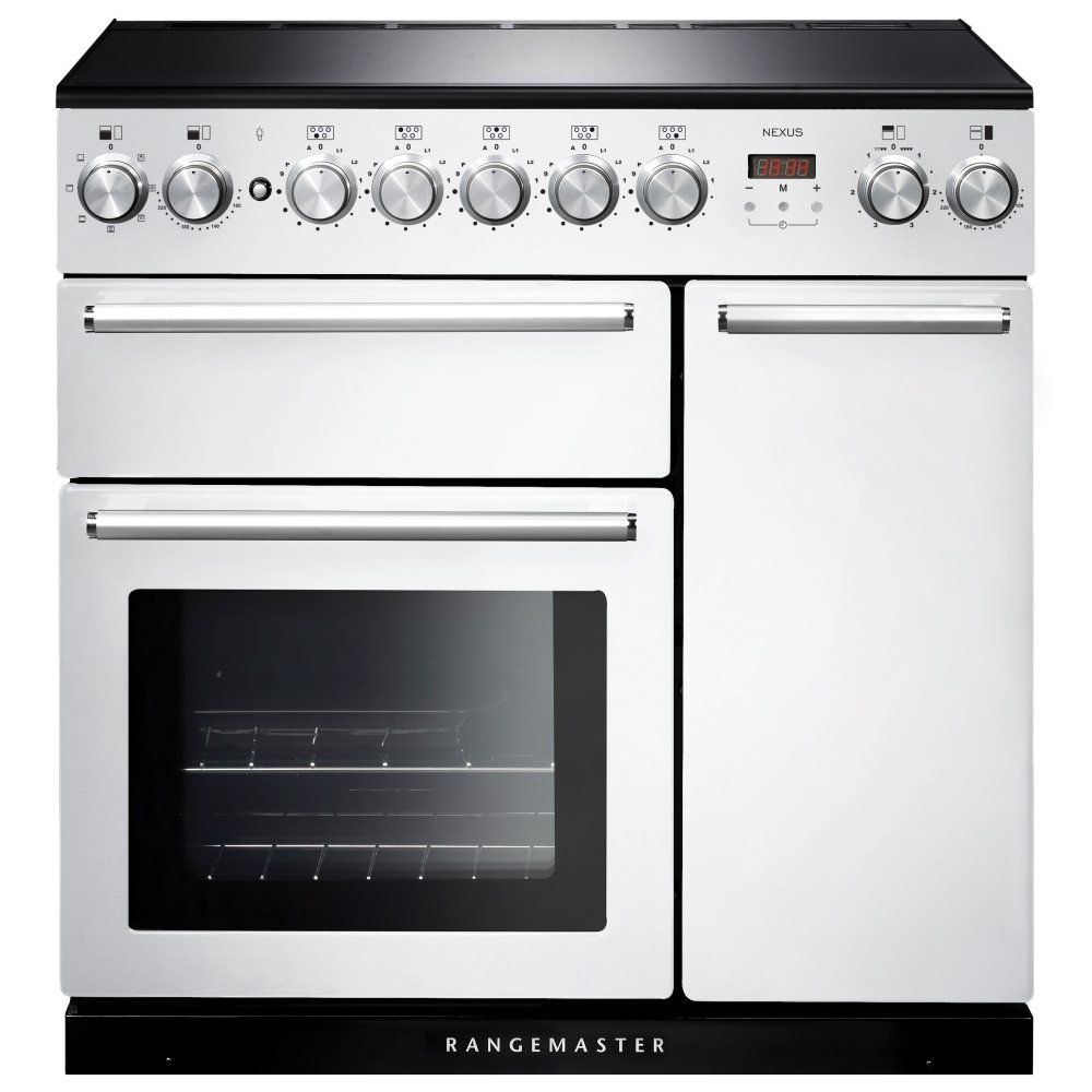 Rangemaster NEX90EIWH/C Nexus 90cm Induction Range Cooker 106200 - WHITE - Image 1