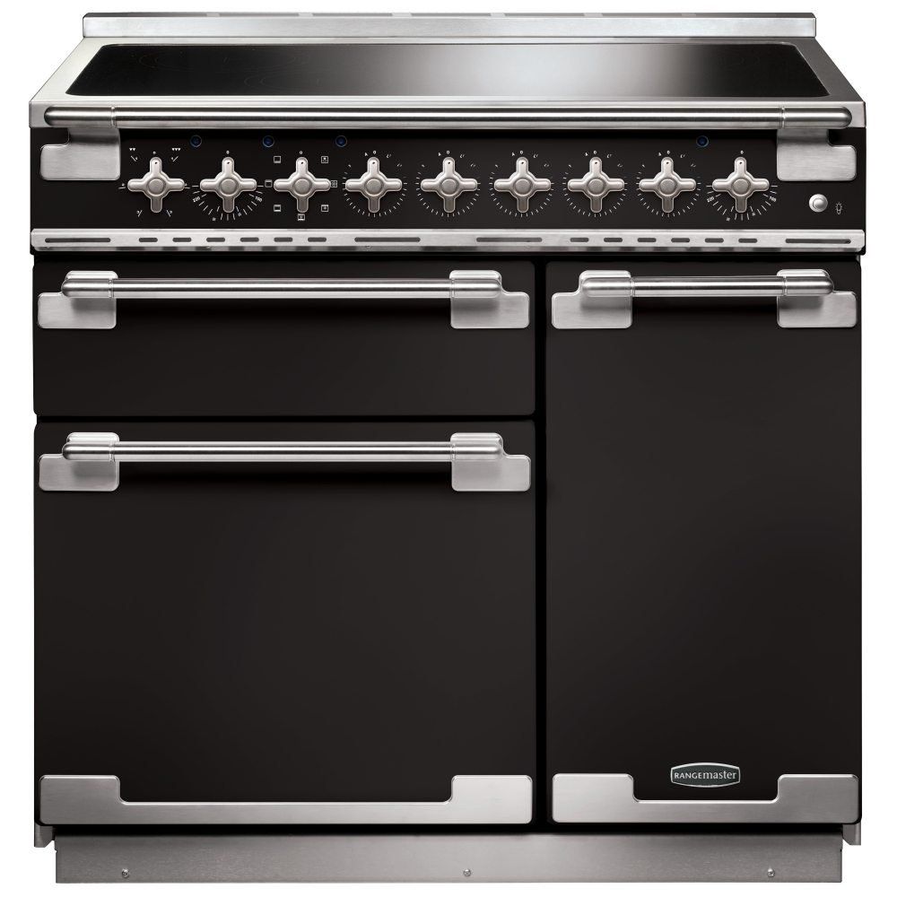 Rangemaster ELS90EIGB Elise 90cm Induction Range Cooker 107870 - BLACK - Image 1