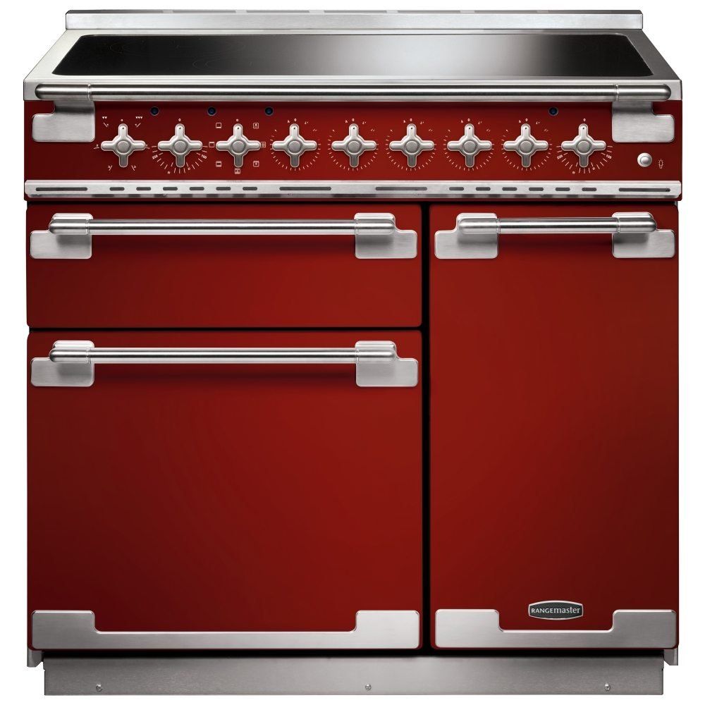 Rangemaster ELS90EIRD Elise 90cm Induction Range Cooker 107880 - RED - Image 1