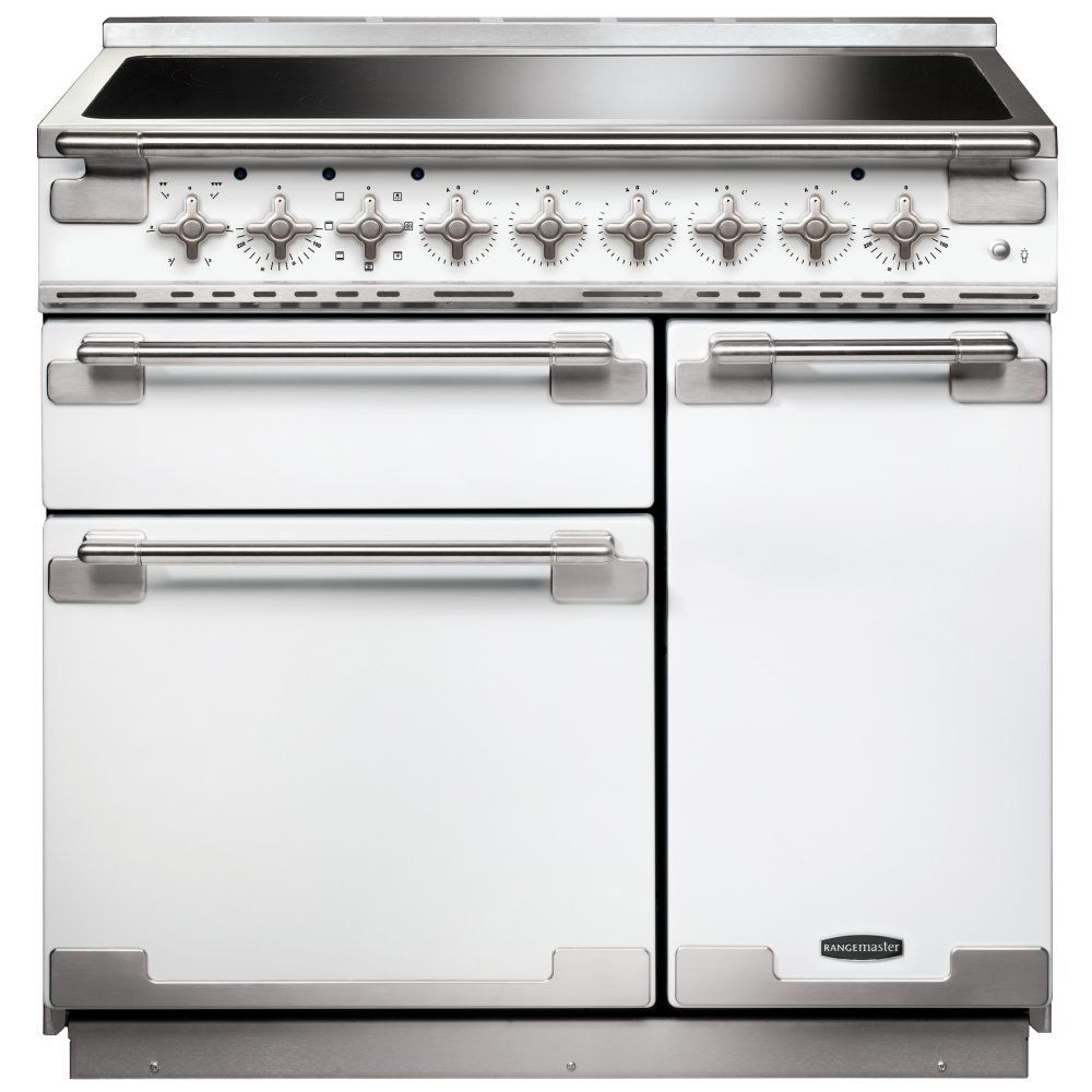 Rangemaster ELS90EIWH Elise 90cm Induction Range Cooker 107940 - WHITE - Image 1