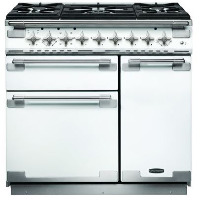 Rangemaster ELS90DFFWH Elise 90cm Dual Fuel Range Cooker 108480 - WHITE