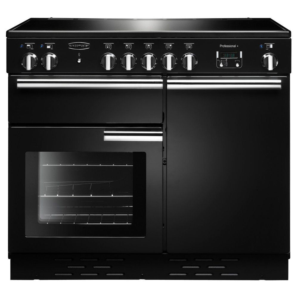 Rangemaster PROP100ECBLC Professional Plus 100cm Electric Range Cooker - Black - Image 1