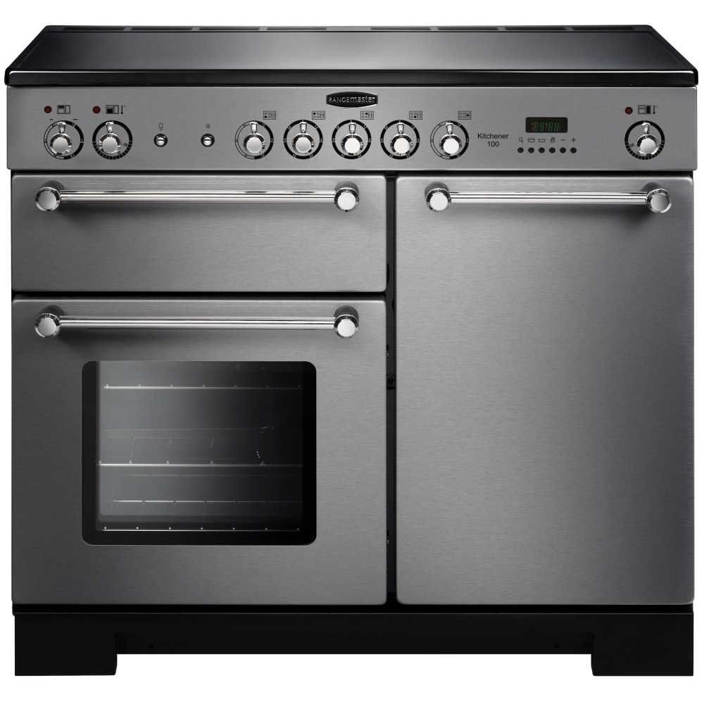 Rangemaster KCH100ECSSC Kitchener 100cm Electric Range Cooker - Stainless Steel - Image 1