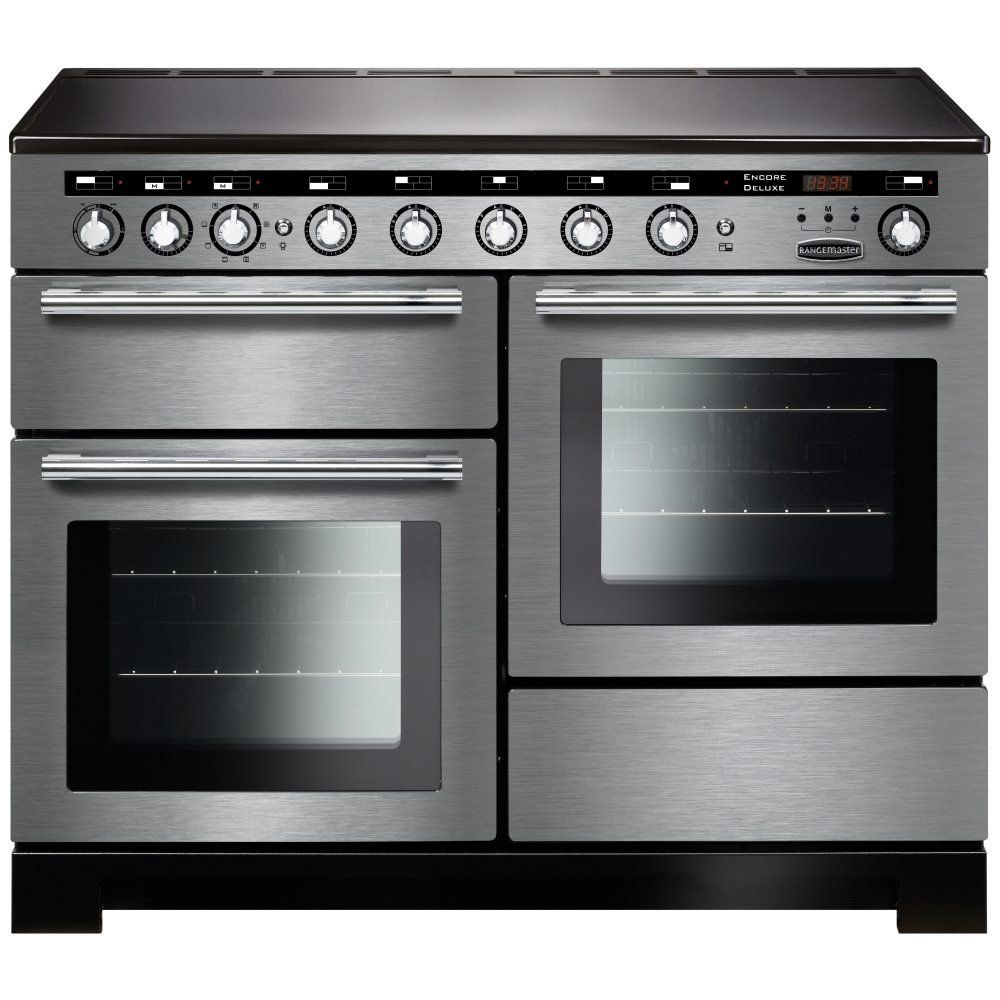 Rangemaster EDL110EISS/C Encore 110cm Deluxe Induction Range Cooker 117410 - STAINLESS STEEL - Image 1