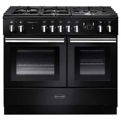 Rangemaster PROPL100FXDFFGBC Professional Plus FX 100cm Dual Fuel Range Cooker - Black