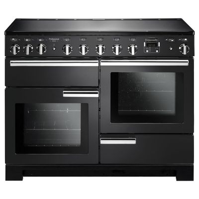 Rangemaster PDL110EICBC Professional Deluxe 110cm Induction Range Cooker - Black and Chrome