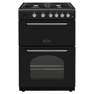 RANGEMASTER Classic CLA60NGFBL/C 60 cm Gas Cooker - Black & Chrome, Black