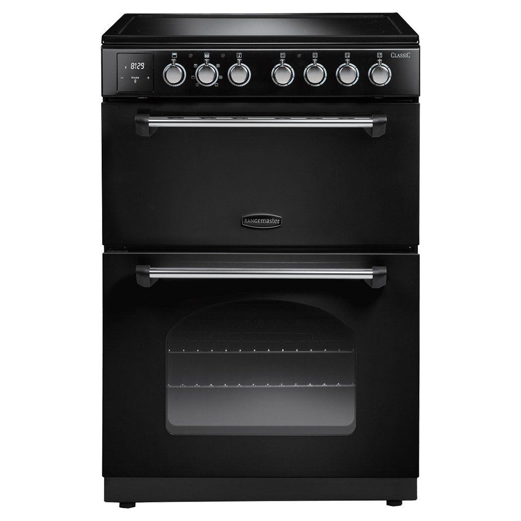 Rangemaster CLA60ECBLC Classic 60cm Electric Cooker - Black - Image 1