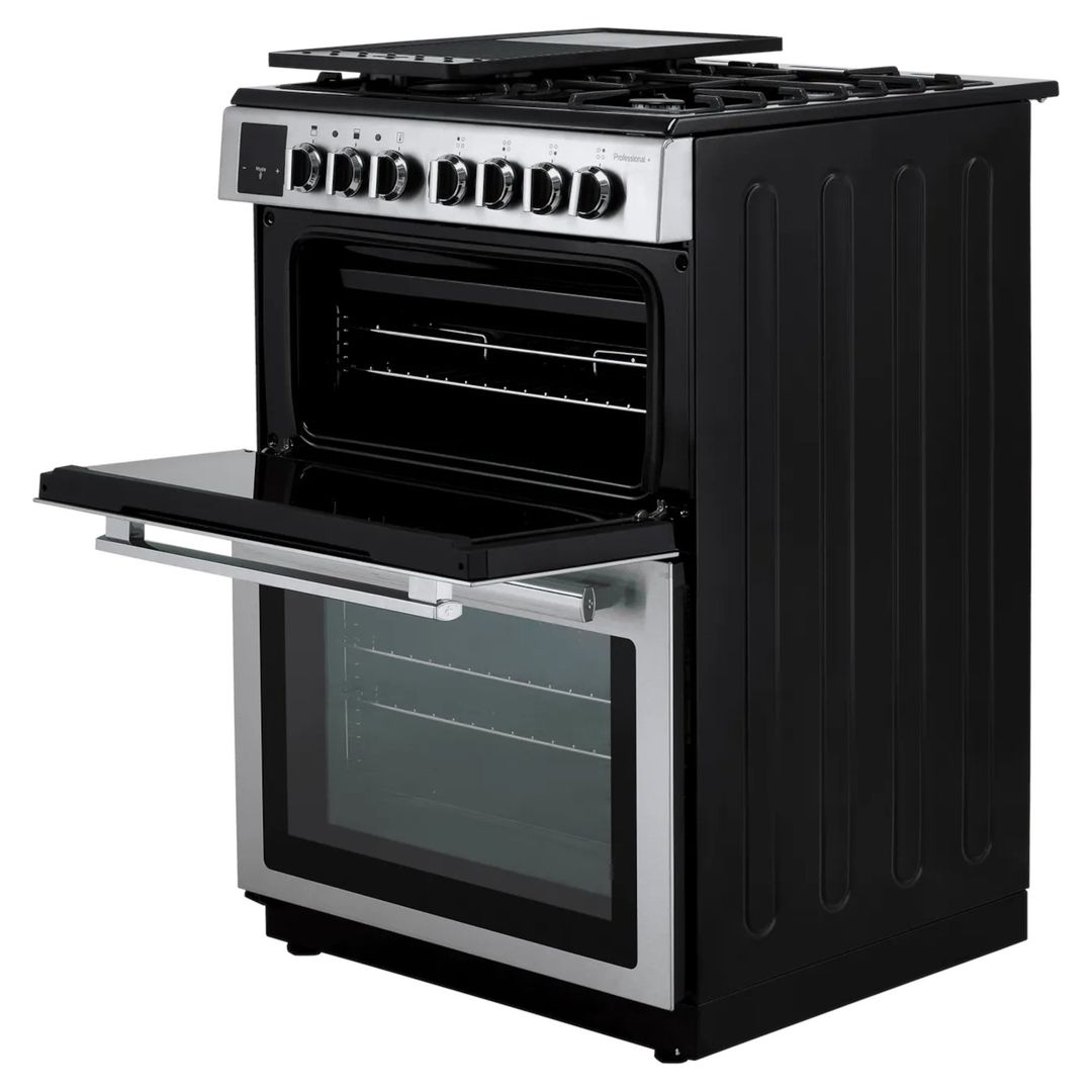 Rangemaster PROPL60DFFSSC Professional Plus 60cm Dual Fuel Cooker - Stainless Steel - Image 1