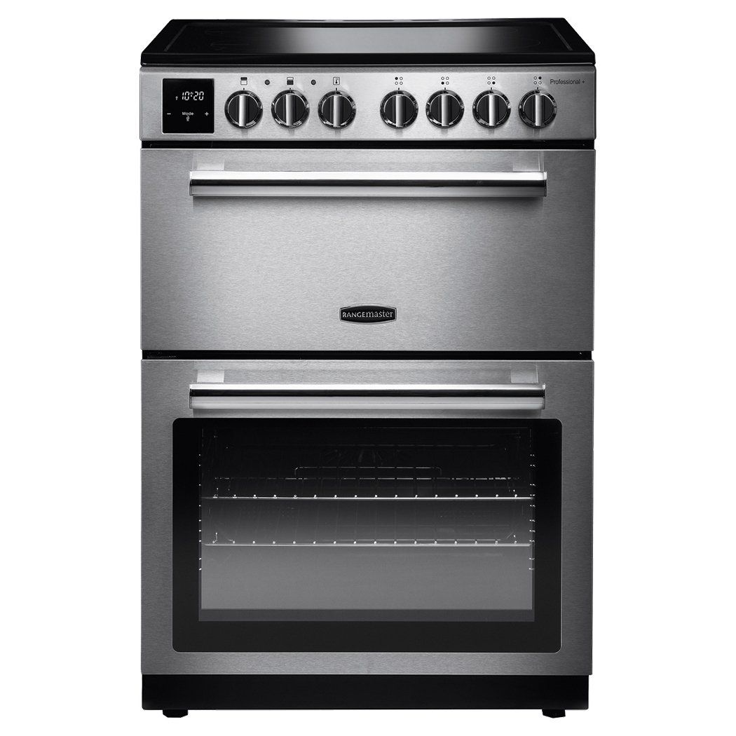 Rangemaster PROPL60ECSSC Professional Plus 60cm Electric Cooker - Stainless Steel and Chrome - Image 1