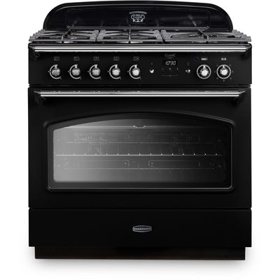Rangemaster CLAS90FXDFFBL/C Classic FX 90cm Dual Fuel Range Cooker 12822 - BLACK