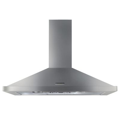 Rangemaster RHDC100SS/C 100cm Chimney Hood With Chrome Badge - STAINLESS STEEL
