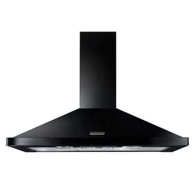 Rangemaster RHDC110BL/C 110cm Chimney Hood Chrome Badge - BLACK