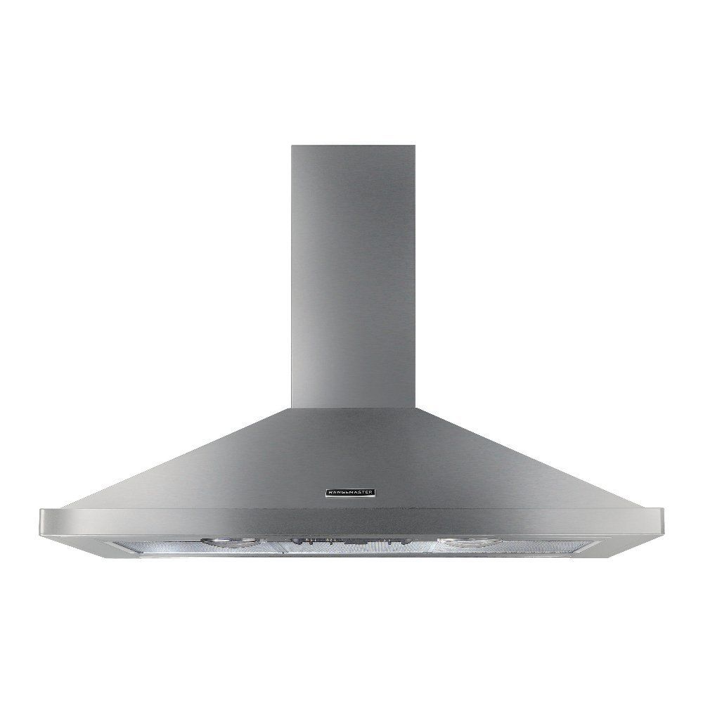 Rangemaster 110cm Chimney Cooker Hood - Stainless Steel & Chrome - Image 1