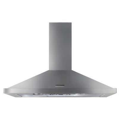 Rangemaster RHDC90SS/C 90cm Chimney Hood With Chrome Badge - STAINLESS STEEL