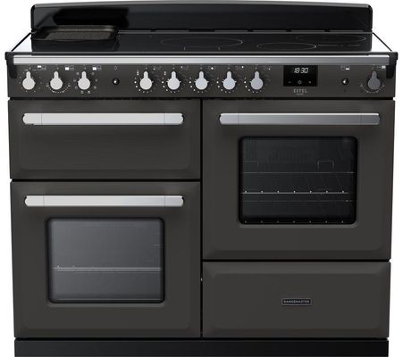 Rangemaster ESDLO110EIPSLT/CM1 Estel Deluxe OC 110cm Induction Range Cooker With Chrome Trim 15198 - SLATE