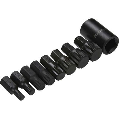 Bluespot 9 Piece 1/2" Drive Impact Spline Socket Bit Set 1/2"