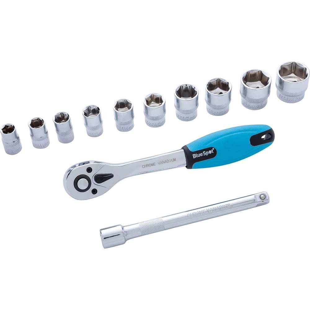 BlueSpot 11 Piece 3/8" Drive Hex Socket Set Metric 3/8" - Image 1