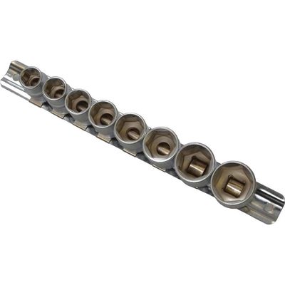 BlueSpot 8 Piece 3/8" Drive Hex Socket Set on Rail Metric 3/8"