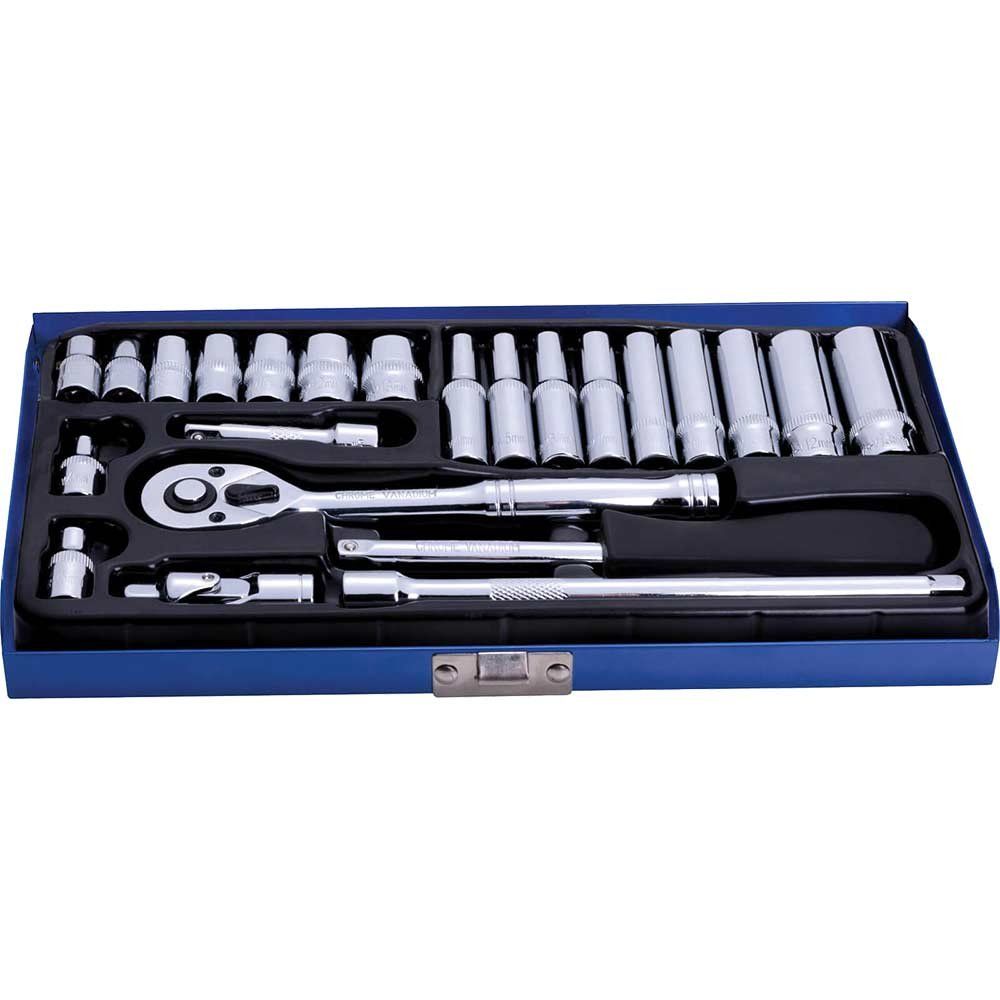 BlueSpot 24 Piece 1/4" Drive Hexagon Socket Set 1/4" - Image 1