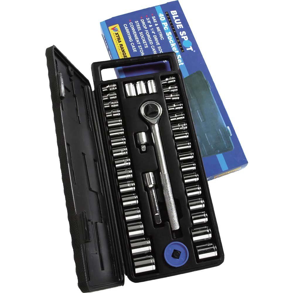 BlueSpot 40 Piece Combination Drive Hex Socket Set Metric and Imperial Combination - Image 1
