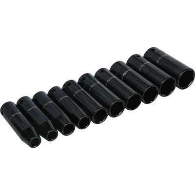 BlueSpot 10 Piece 1/2" Drive Deep Impact Socket Set Metric 1/2"